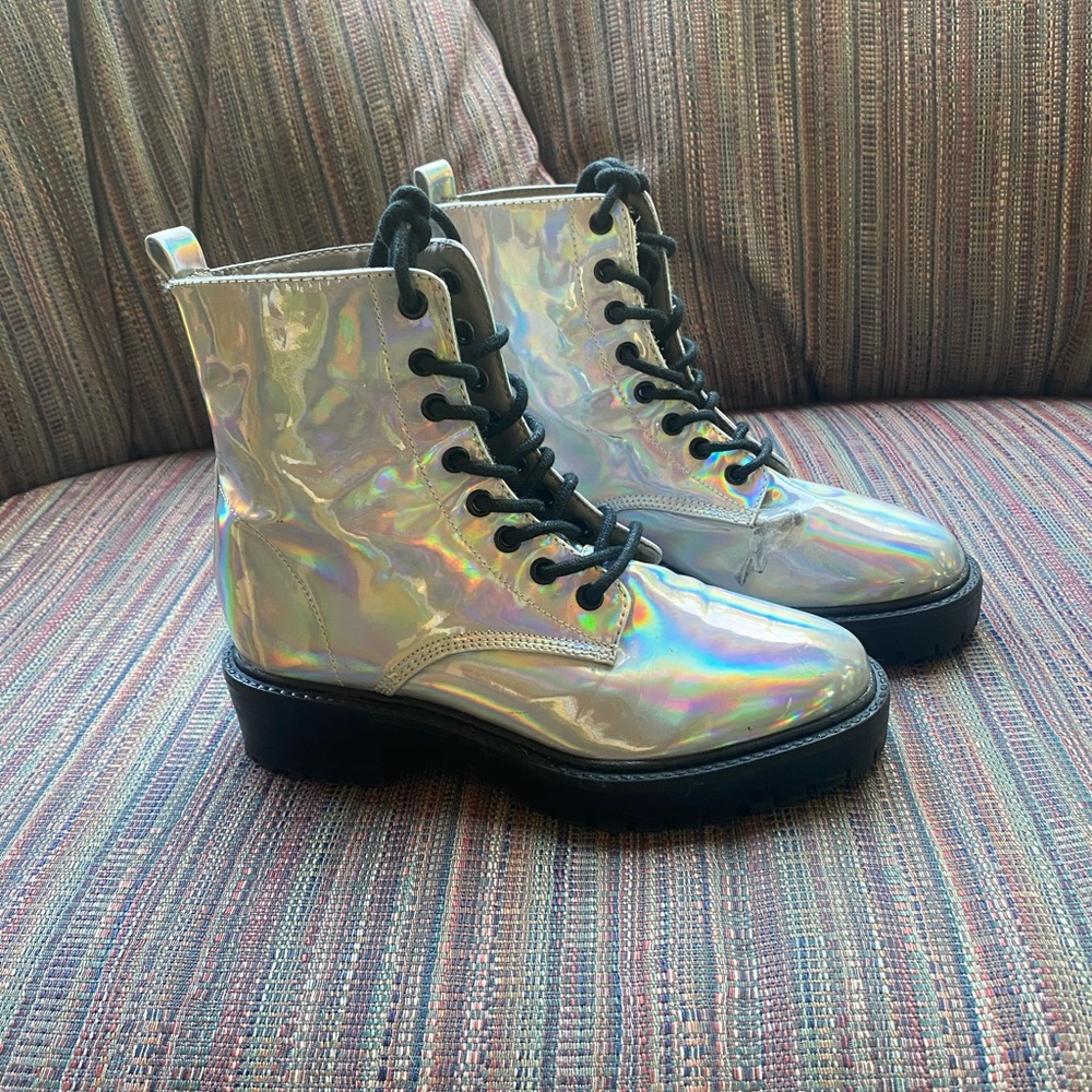 Holographic Combat Boots